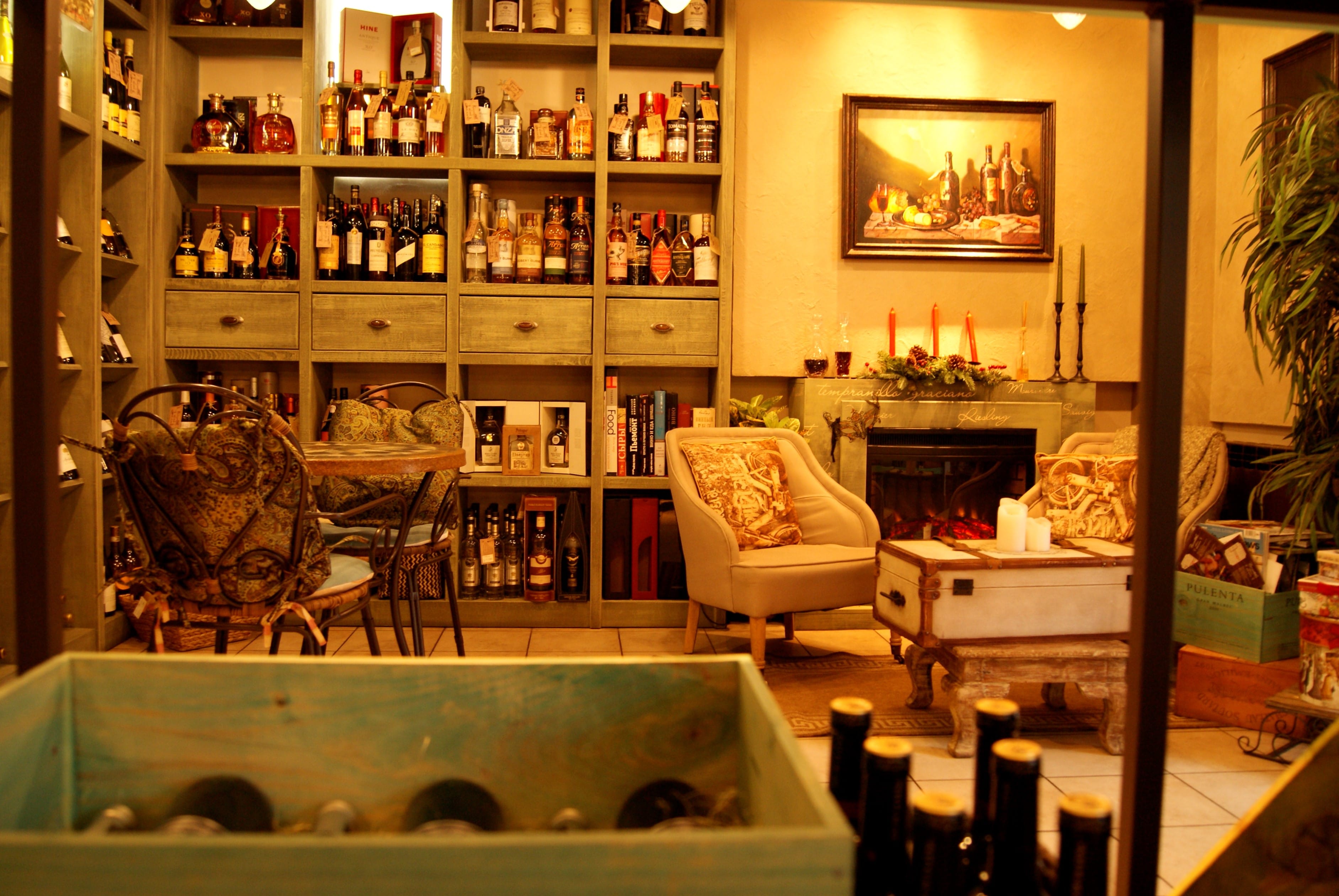 Интерьер винотеки